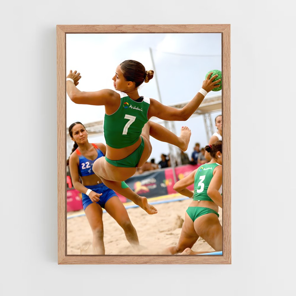 Poster Saut de Vague – affiche Handball (vue 4)